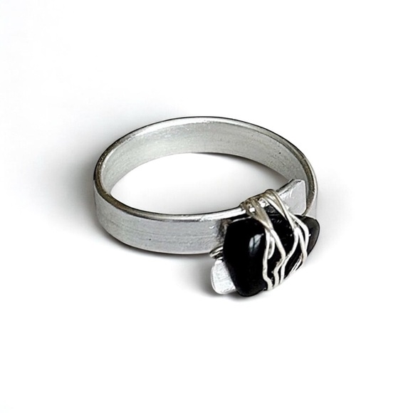5 For $25💫Alternative Silver Aluminum Wire Ring - Picture 3 of 9